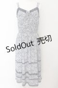 axes femme / 小花柄キャミワンピース M ブルー系 O-24-09-02-059-AX-OP-IG-ZT118