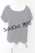 axes femme / レース切替プルオーバー  ネイビー O-24-09-02-060-AX-TO-IG-ZT117