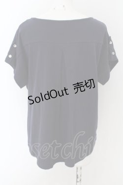 画像2: axes femme / レース切替プルオーバー  ネイビー O-24-09-02-060-AX-TO-IG-ZT117
