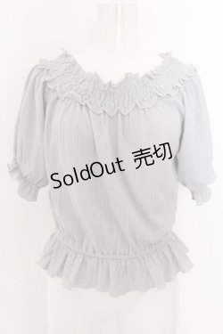 画像1: F&A / 配色メローオフショルカットソー F グリーン O-24-09-06-028-LO-TO-OW-ZT096