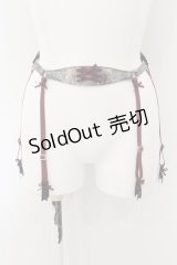 GOTHその他 / ガーターベルト  ワイン×ネイビー O-24-09-07-078-EL-ZA-OW-OS