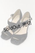 axes femme / アシンメトリーサンダル L クロ O-24-09-07-086-AX-SH-OW-ZT-K003