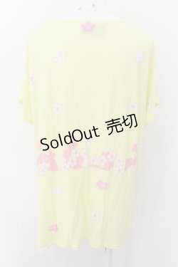 画像2: gouk / 桜ptカットソー  イエロー O-24-09-14-042-GO-TO-AS-ZT364