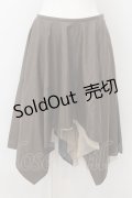 【SALE】abilletage / フェイクレザーアシンメトリースカート  ブラウン O-24-09-14-047-GO-ZA-SZ-ZT-CL001