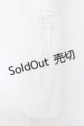 Melt the lady / シアーメッシュスカート S シロ O-24-09-14-007-PU-SK-IG-OS