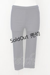 axes femme / 裾プチバラ使いレギンス M アオ O-24-09-14-091-AX-PA-OW-ZT251