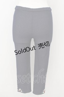 画像3: axes femme / 裾プチバラ使いレギンス M アオ O-24-09-14-091-AX-PA-OW-ZT251