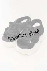 axes femme POETIQUE / レースアップスポサン S クロ×シロ O-24-09-16-035-AX-SH-IG-ZT273