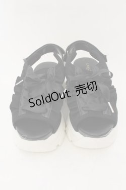 画像2: axes femme POETIQUE / レースアップスポサン S クロ×シロ O-24-09-16-035-AX-SH-IG-ZT273