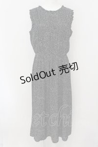 axes femme / 前後2wayシャーリングワンピース F クロ O-24-09-16-087-AX-OP-OW-OS