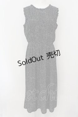 画像1: axes femme / 前後2wayシャーリングワンピース F クロ O-24-09-16-087-AX-OP-OW-OS