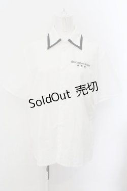 画像1: MILKBOY / JANITOR SHIRTS  ホワイト O-24-09-19-038-MB-BL-OW-ZT037