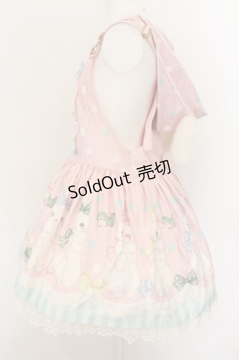 画像4: Angelic Pretty / マシュマロバニーサロペット  ピンク O-24-09-23-009-AP-OP-IG-OS (4)