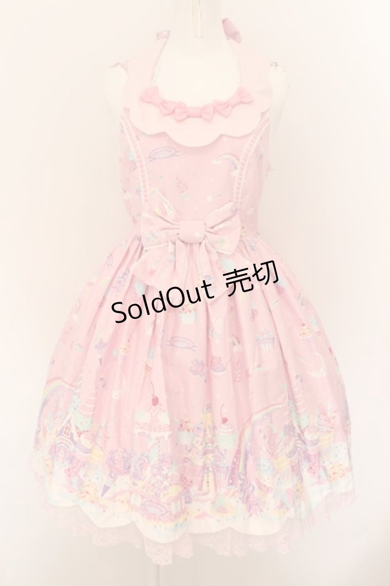 画像1: Angelic Pretty / MilkyPlanetジャンパースカート  ピンク O-24-09-23-011-AP-OP-IG-OS (1)