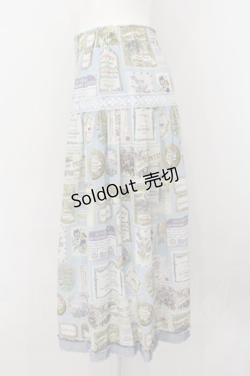 画像2: Jane Marple / Jardin des violettesフラッフィースカート M サックス O-24-09-24-056-JM-SK-IG-OS (2)
