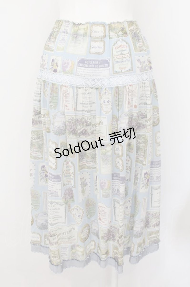 画像3: Jane Marple / Jardin des violettesフラッフィースカート M サックス O-24-09-24-056-JM-SK-IG-OS (3)