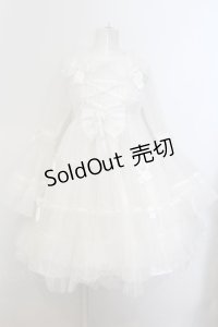 metamorphose / リボンベビードールワンピース  シロ O-24-09-25-073-ME-OP-OW-OS