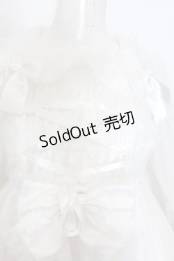 画像3: metamorphose / リボンベビードールワンピース  シロ O-24-09-25-073-ME-OP-OW-OS