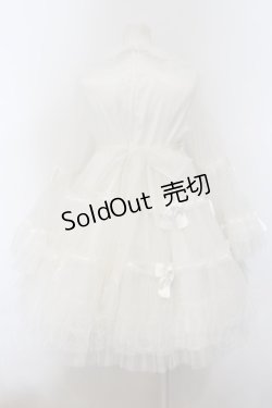 画像4: metamorphose / リボンベビードールワンピース  シロ O-24-09-25-073-ME-OP-OW-OS