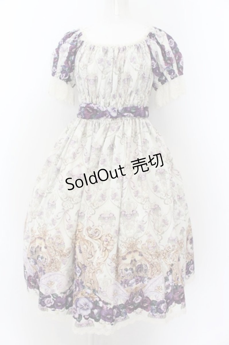 画像1: Enchantlic Enchantilly / すみれ姫の王冠ワンピース  キナリ O-24-09-28-121-LO-OP-OW-OS (1)