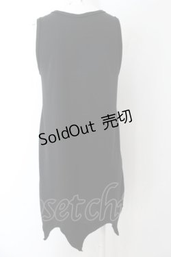 画像2: SEX POT ReVeNGe / ランダムカットロングタンク F ブラック O-24-09-29-057-SP-TO-IG-ZT396