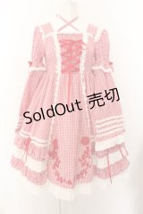 BABY,THE STARS SHINE BRIGHT / ギンガムチェック巻きバラドールワンピース（2010年）  アカ O-24-09-29-115-BA-OP-IG-OS