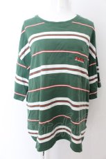 画像1: 【SALE】RNA / マルチボーダーBIGポケTEE M グリーン O-24-09-30-059-PU-TO-OW-ZT160 (1)