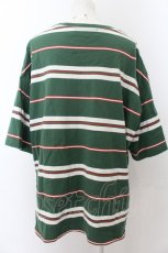 画像2: 【SALE】RNA / マルチボーダーBIGポケTEE M グリーン O-24-09-30-059-PU-TO-OW-ZT160 (2)