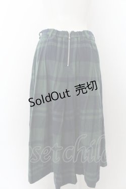 画像2: RNA / BIGチェックタックスカート M グリーン O-24-09-30-060-PU-SK-OW-ZT037