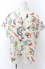 画像1: 【SALE】RNA / アンティークアロハシャツ M キナリ O-24-09-30-062-PU-TO-OW-ZT238 (1)