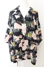 画像1: 【SALE】RNA / PINK MOTELロンドンスーベニアシャツ M ブラック（公式展開ブルーグレー） O-24-09-30-063-PU-BL-OW-ZT035 (1)