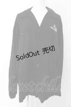 画像1: RNA / スカシャツジャケット  ブラック O-24-09-30-066-PU-JA-IG-ZT035