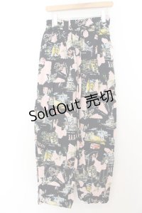 RNA / PINK MOTELロンドンスーベニアパンツ M ブラック（公式展開ブルーグレー） O-24-09-30-073-PU-PA-OW-ZT037