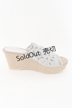 画像5: axes femme / カットワーク使いミュール L グレー×ブラウン O-24-10-03-037-AX-SH-OW-ZT274