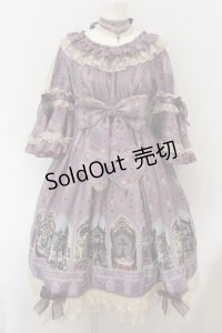 metamorphose / 薔薇の聖堂ワンピース  ラベンダー系 O-24-10-05-005-ME-OP-OW-OS