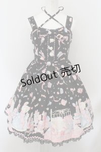 Angelic Pretty / ドリーミィドールハウススペシャルセットのジャンパースカート  クロ O-24-10-05-007-AP-OP-OW-OS