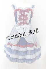 BABY,THE STARS SHINE BRIGHT / MY ANNIVERSARY/くまちゃんジャンパースカート  アオ O-24-10-05-022-BA-OP-IG-OS