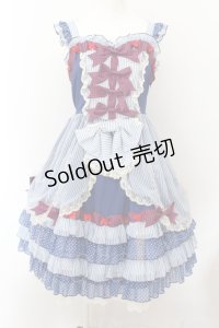 BABY,THE STARS SHINE BRIGHT / MY ANNIVERSARY/くまちゃんジャンパースカート  アオ O-24-10-05-022-BA-OP-IG-OS