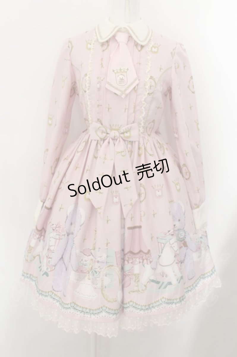 画像1: Angelic Pretty / Charlotte's Bearワンピース  ピンク O-24-10-08-040-AP-OP-IG-OS (1)