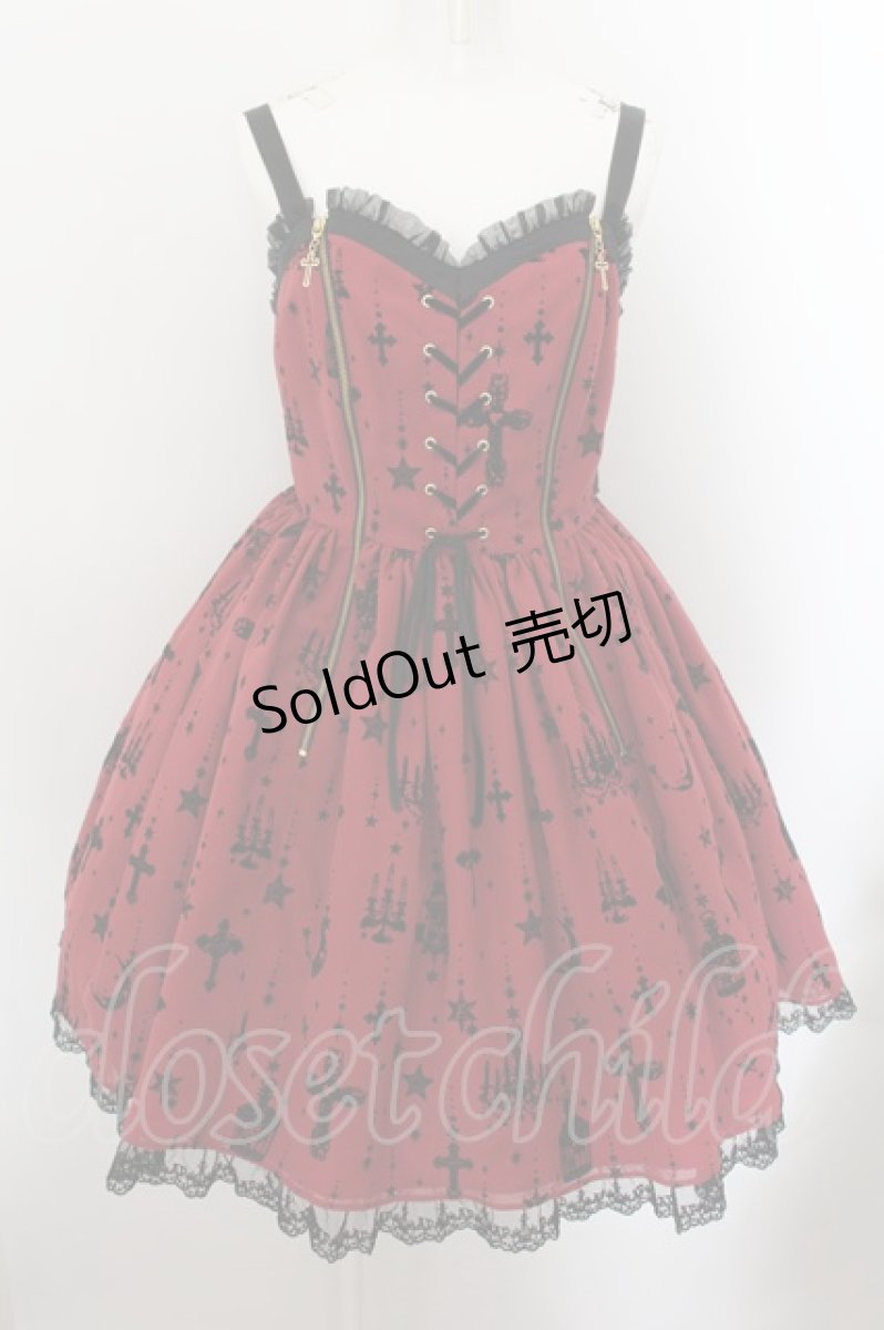 画像1: Angelic Pretty / Holy Lanternジャンパースカート  アカ O-24-10-08-041-AP-OP-IG-OS (1)