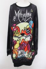 画像1: 【SALE】Meltyglow / キャラクターpトップス F ブラック O-24-10-08-009-PU-TO-OW-ZT325 (1)