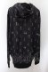 画像3: NieR Clothing / 転写ptジップアップパーカー F アルファベット総柄（ブラック） O-24-10-08-012-PU-TO-OW-ZT260 (3)