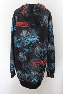 画像3: NieR Clothing / 転写ptジップアップパーカー F 天使悪魔（ブラック） O-24-10-08-013-PU-TO-OW-ZT324