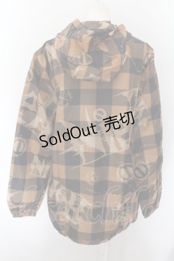 画像3: NieR Clothing / ロゴチェックウィンドウブレーカー F ブラウン O-24-10-08-020-PU-JA-OW-ZI