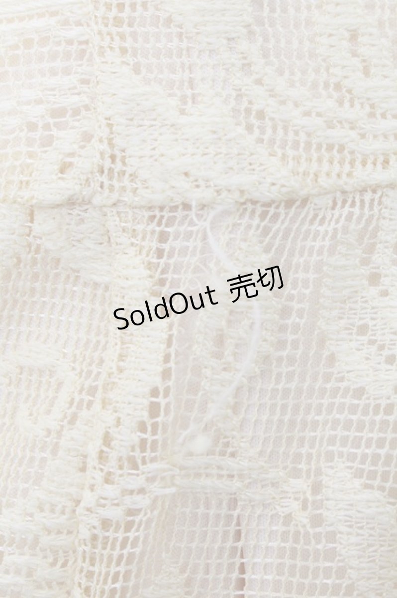 画像2: 【SALE】axes femme / ケープ風レースティアードワンピース F イエロー O-24-10-08-031-AX-OP-OW-ZT177 (2)