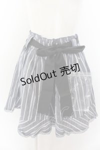 axes femme / ストライプデザインキュロット M ネイビー O-24-10-11-131-AX-SK-OW-ZT266