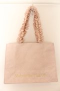 Maison de FLEUR / レースサテンスクエアトートMバッグ  ピンク O-24-10-11-194-LO-BG-IG-ZT346