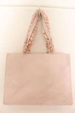 画像2: 【SALE】Maison de FLEUR / レースサテンスクエアトートMバッグ  ピンク O-24-10-11-194-LO-BG-IG-ZT346 (2)