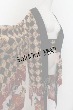 画像2: metamorphose / 百花繚乱〜まほろばの舞〜着物風羽織り  クロ O-24-10-11-015-ME-JA-IG-OS