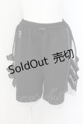 ililil / サイバーリフレクターショートパンツ  ブラック O-24-10-13-004-PU-PA-YM-ZT283